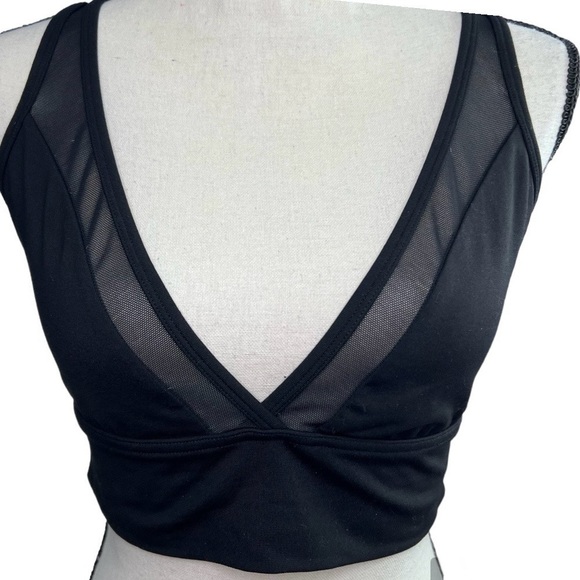 Aerie chill black plunge mesh bralette - Picture 7 of 7